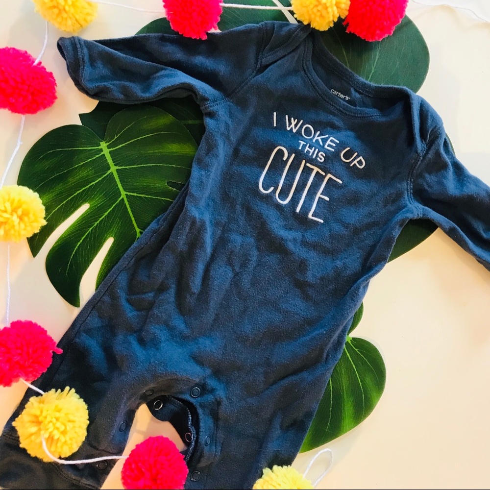 I woke up this cute footless sleeper